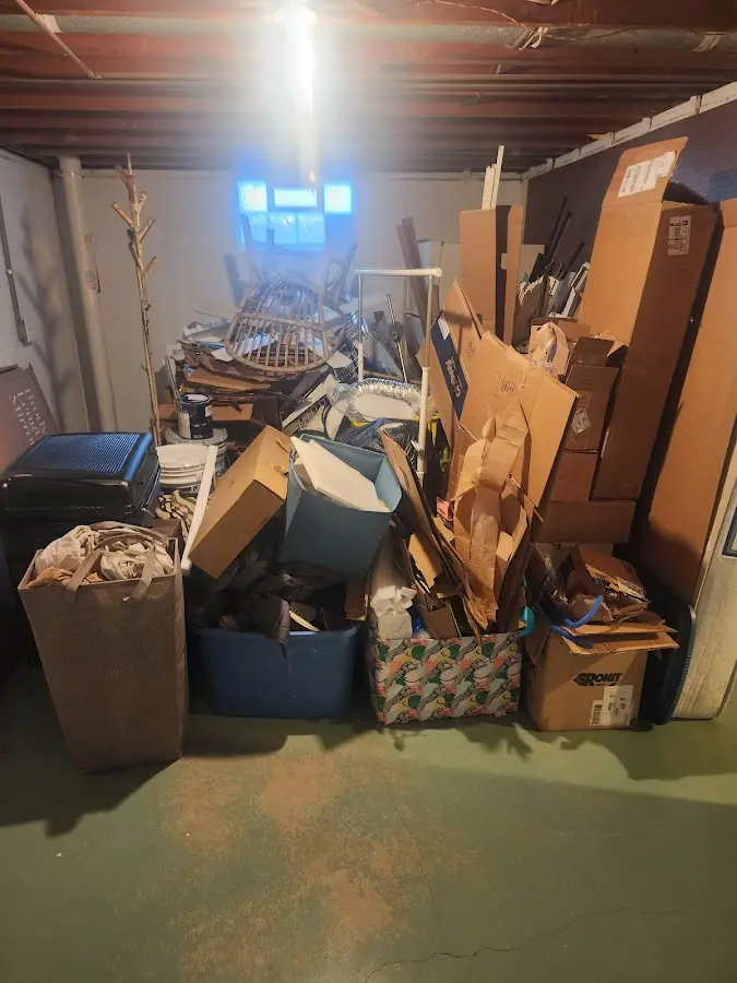 Roll-off dumpster container at job site for 15 Yard Dumpster Rental in Bridgeton